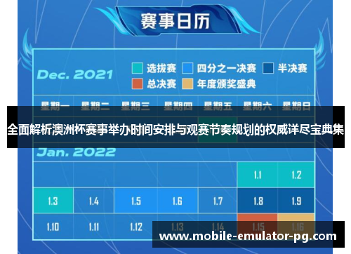 全面解析澳洲杯赛事举办时间安排与观赛节奏规划的权威详尽宝典集